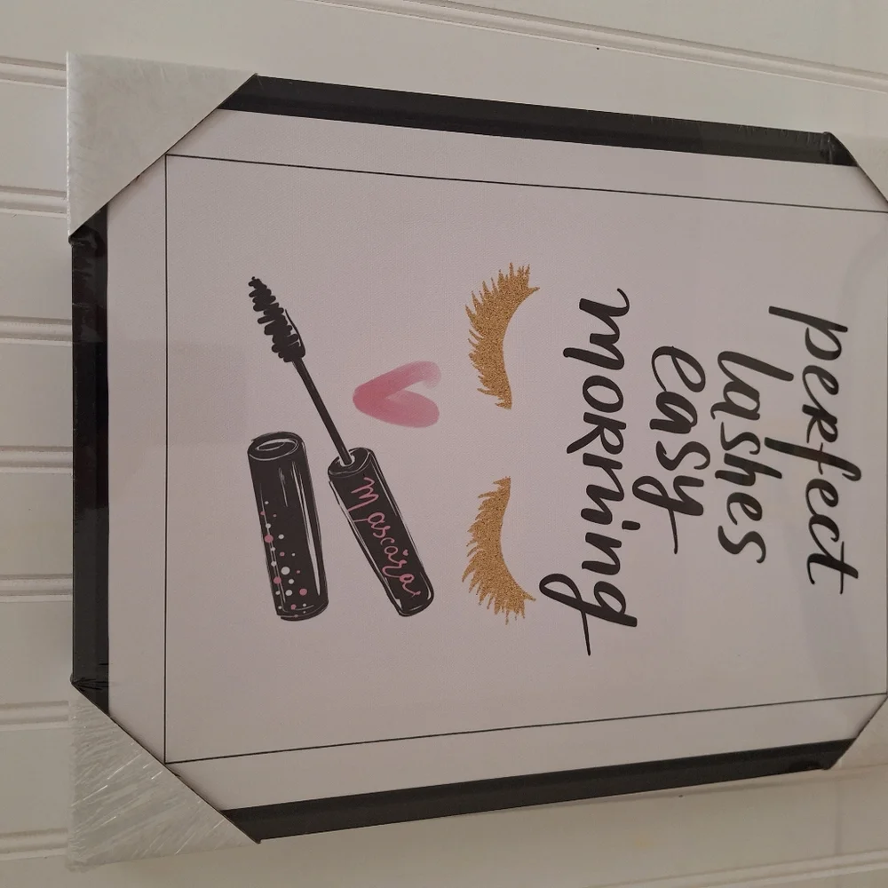 wall pictured art PERFECT LASHES EASY MORNING